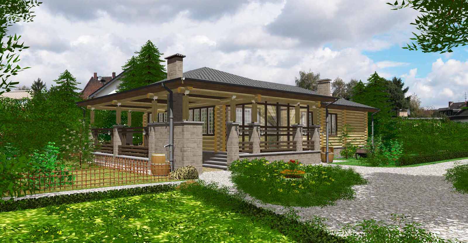 Обложка проекта: банька 100 кв.м.