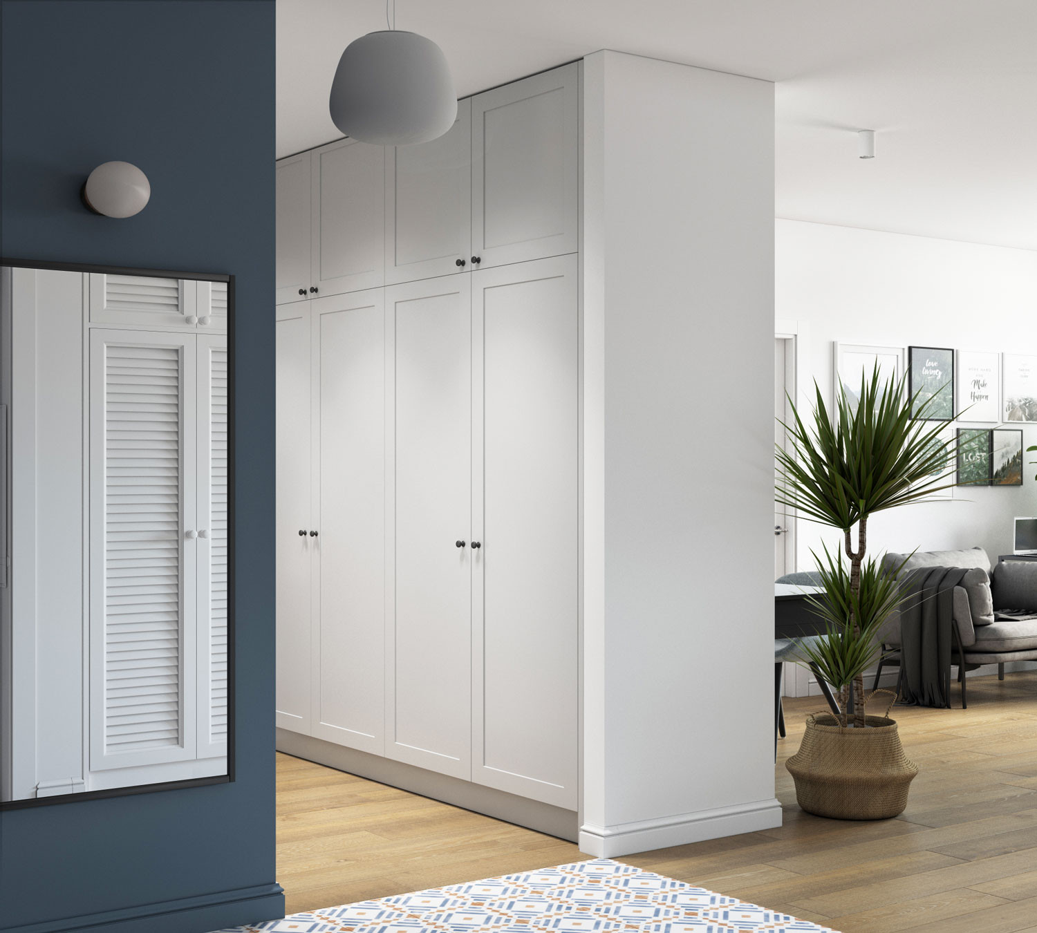 Трехкомнатная квартира для молодой семейной пары