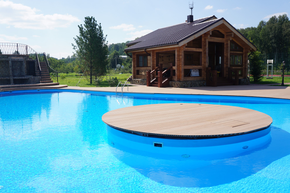 Ландшафтные работы  на частном объекте Сарапки