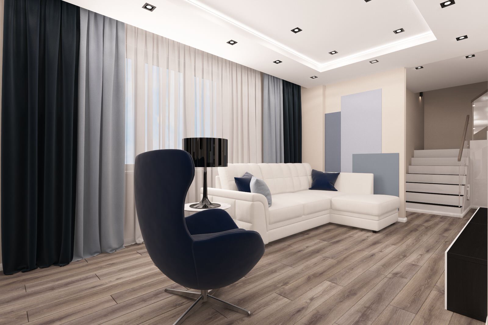 Дизайн коттеджа в  КП "Австрия", г.Краснодар