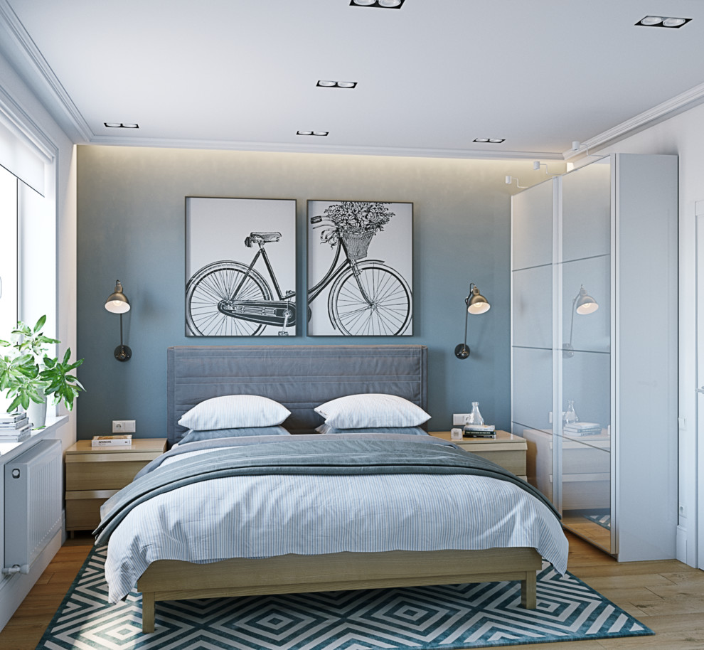 Спальня в скандинавском стиле. Город Ярославль.