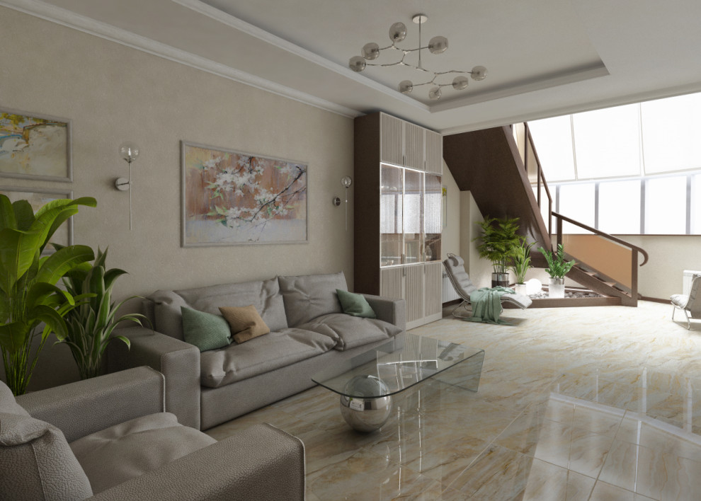 Обложка проекта: Двухуровневая квартира в ЖК "Портал-Билдинг".