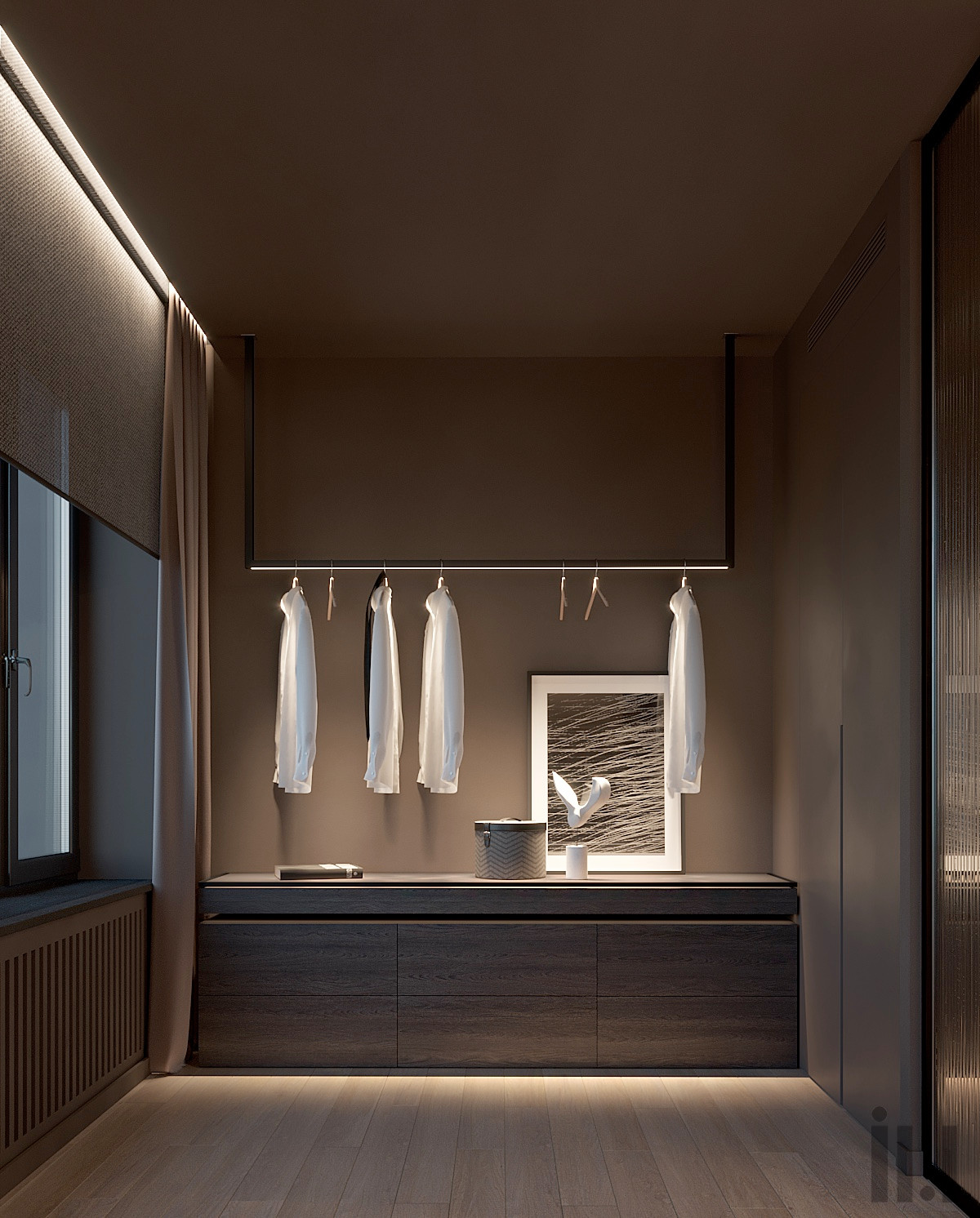 Открытый гардероб