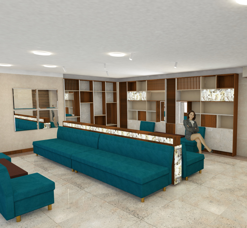 Проект холла отеля