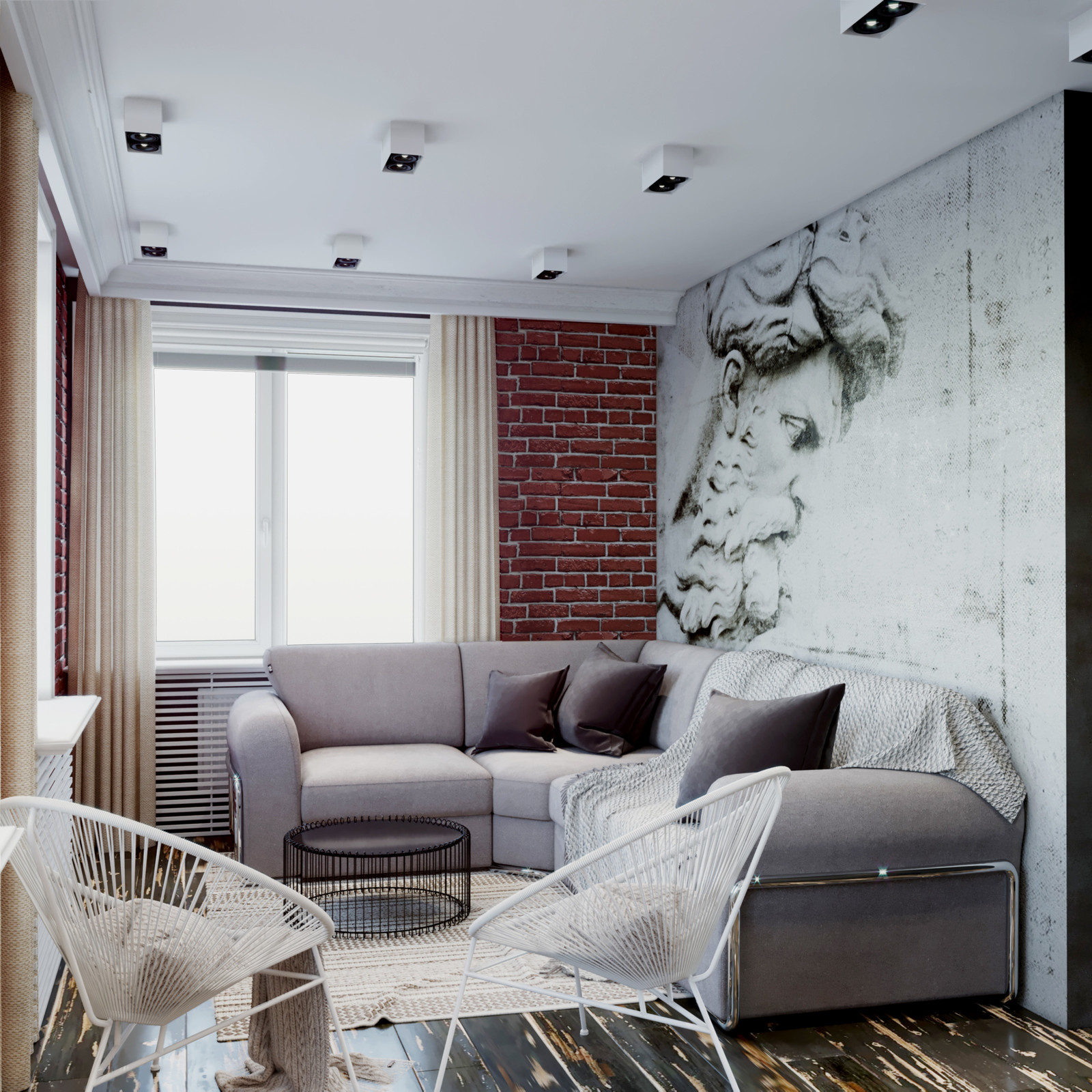 Квартира в стиле лофт