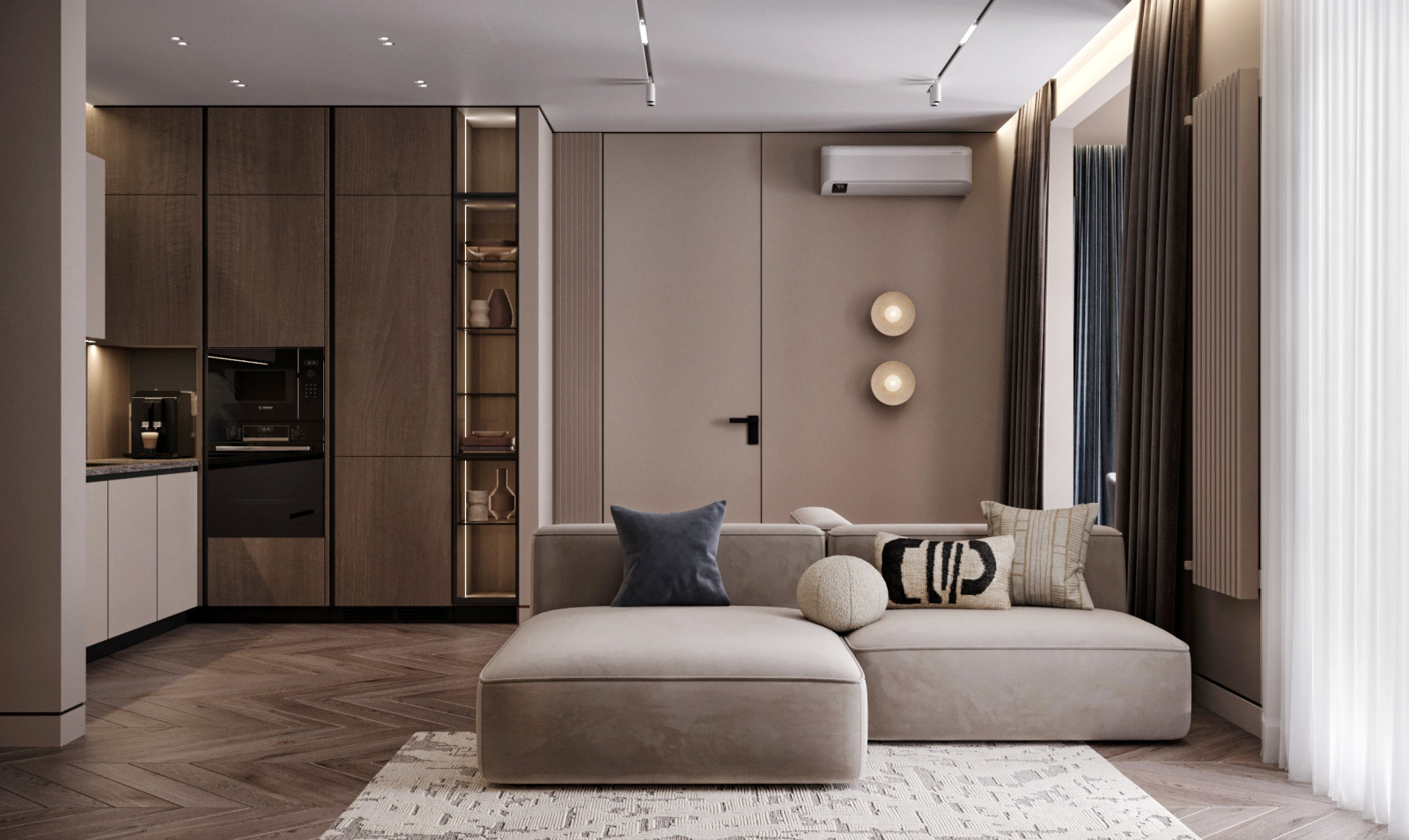 Проект трехкомнатная квартира 115 м²