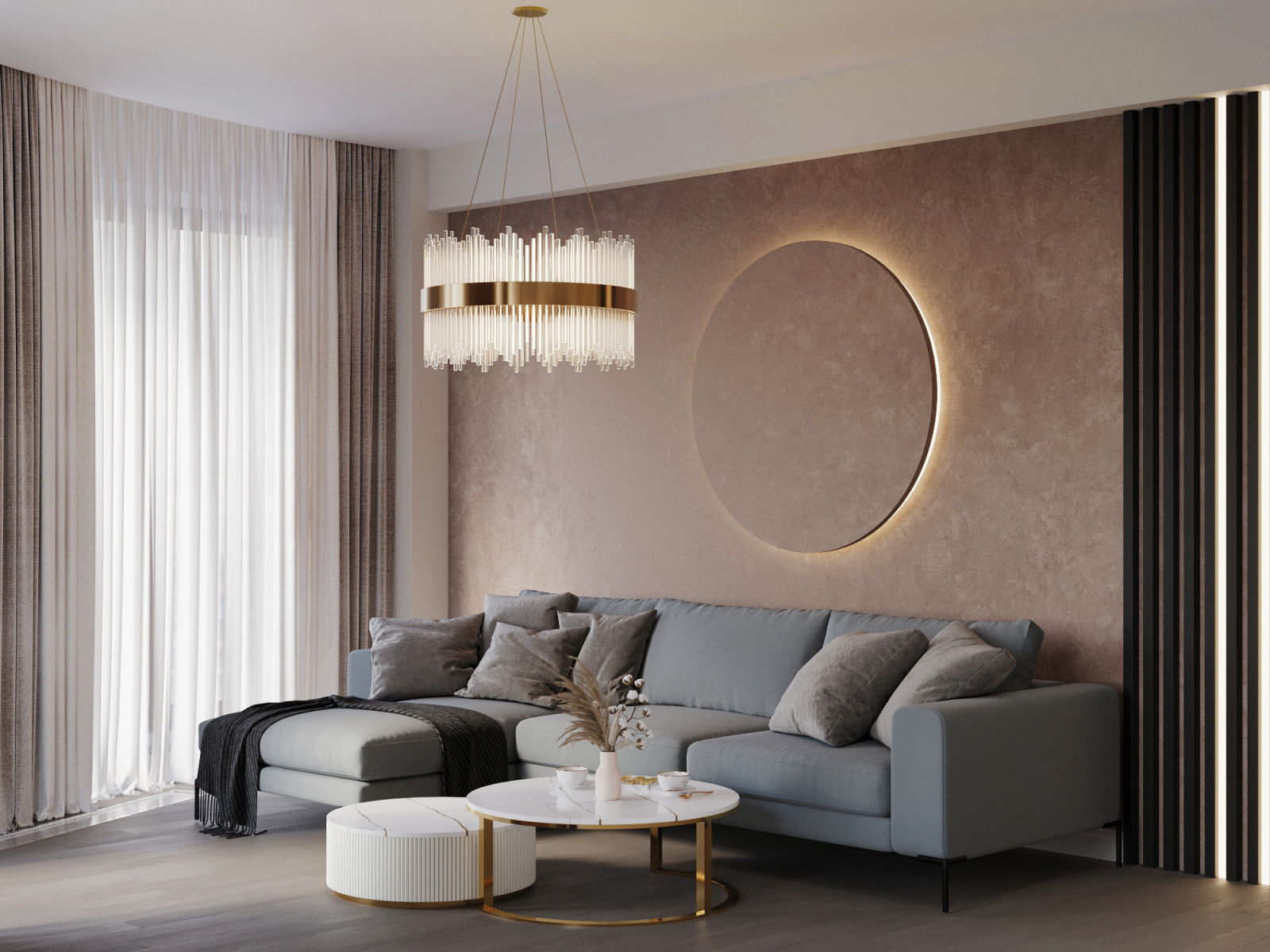 Современный проект квартиры 116 м² для семейной пары