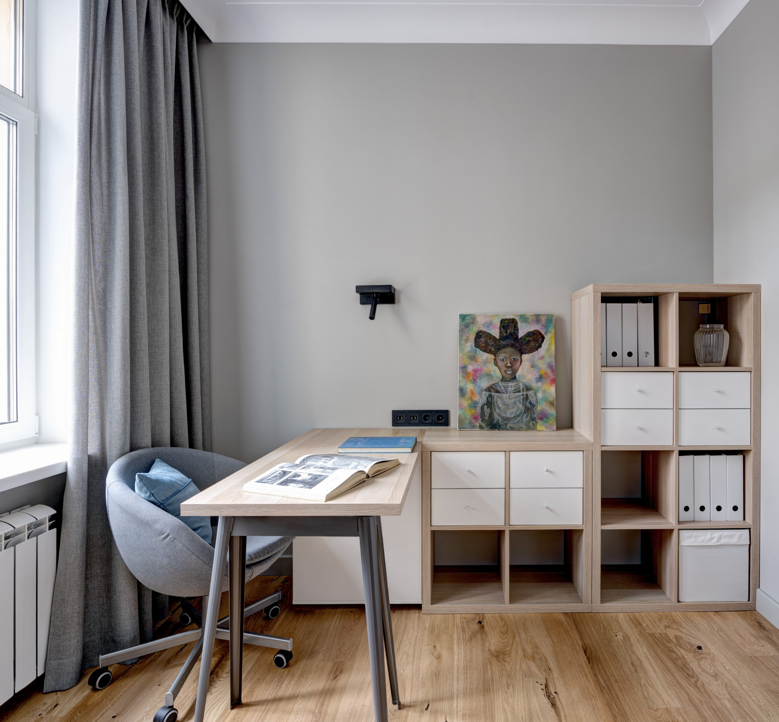 До и после: Интерьер в «сталинке» с оттенками серого и графита