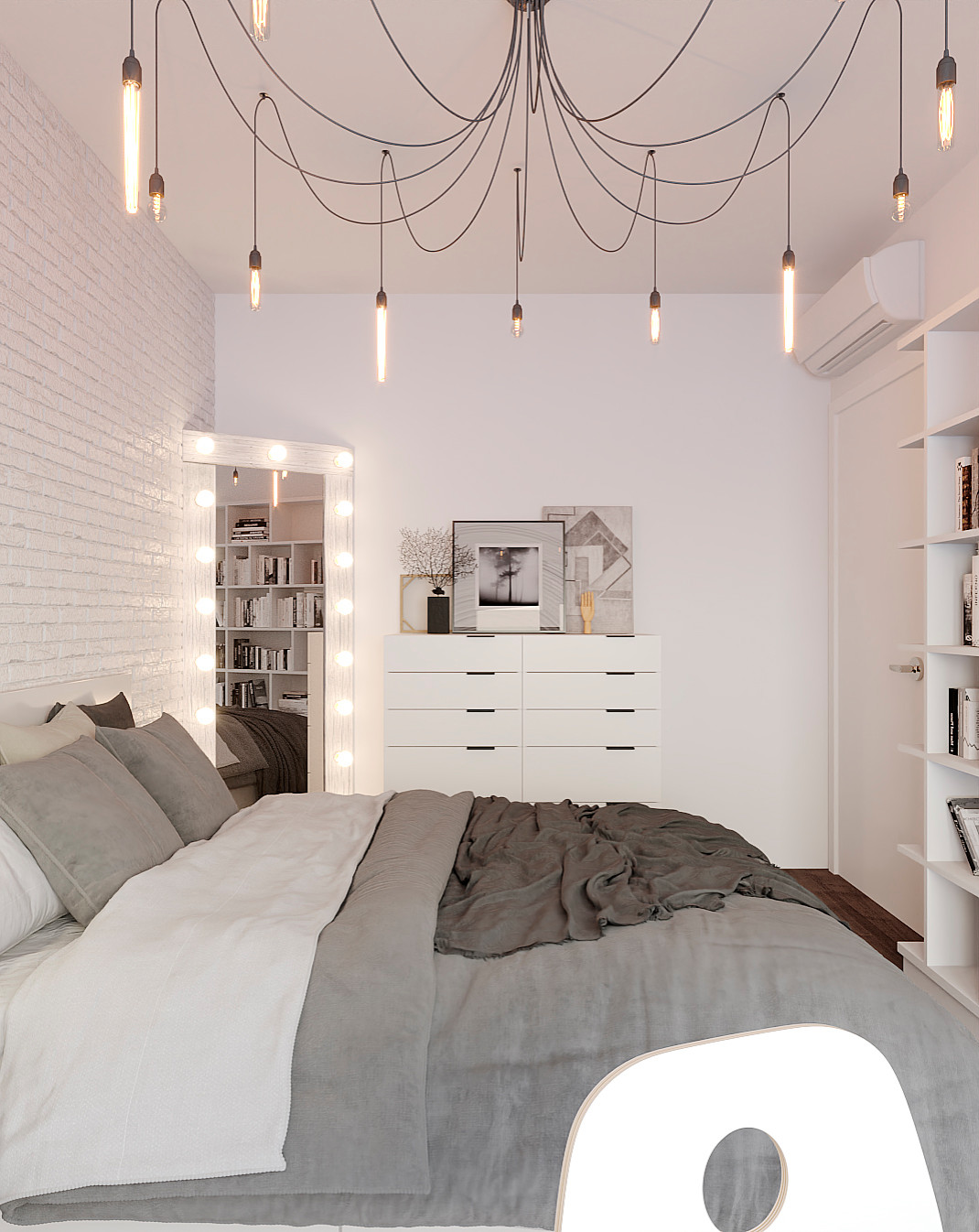 Обложка проекта: Дизайн-проект двухкомнатной квартиры с кухней-гостиной