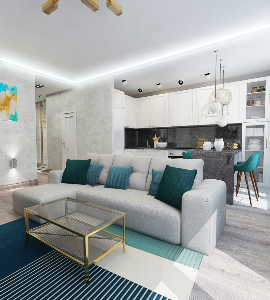 Интерьер квартиры 87 м2 в ЖК Домашний