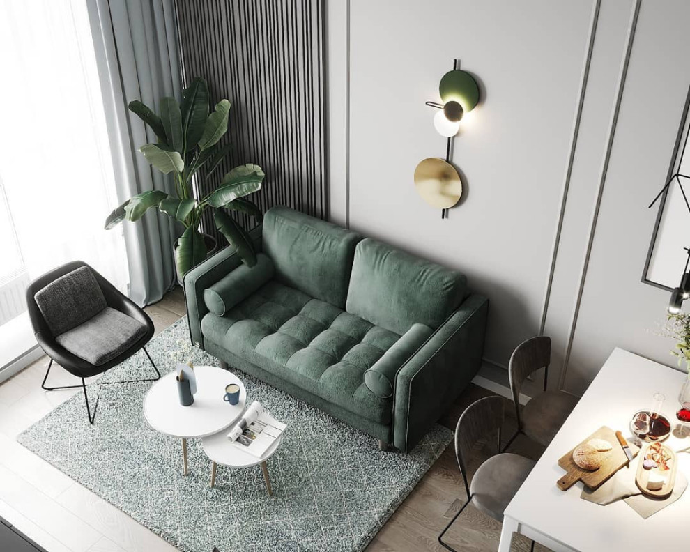 Проект кухни-гостиной 18 кв.м.