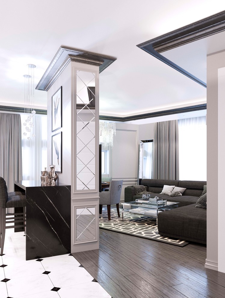 Проект квартиры в стиле Ар Деко, ЖК Wellton Park район Крылатское