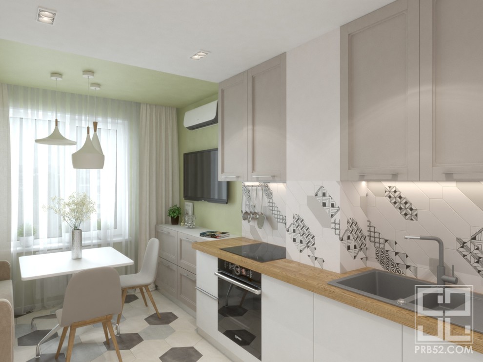 Проект интерьера квартиры в ЖК "Каскад"