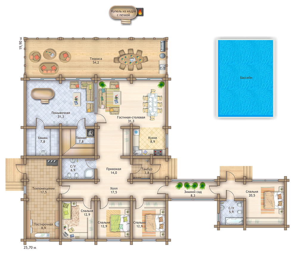 Дом с зимним садом