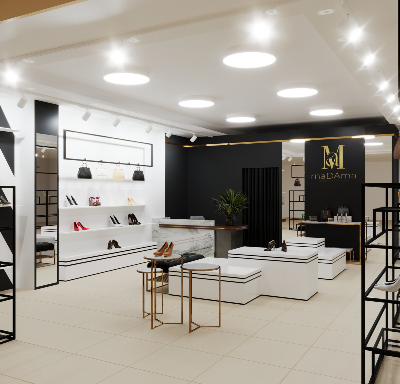 Торговый зал. Магазин обуви и аксессуаров. г. Санкт-Петербург, ТК Космос. 2024 г