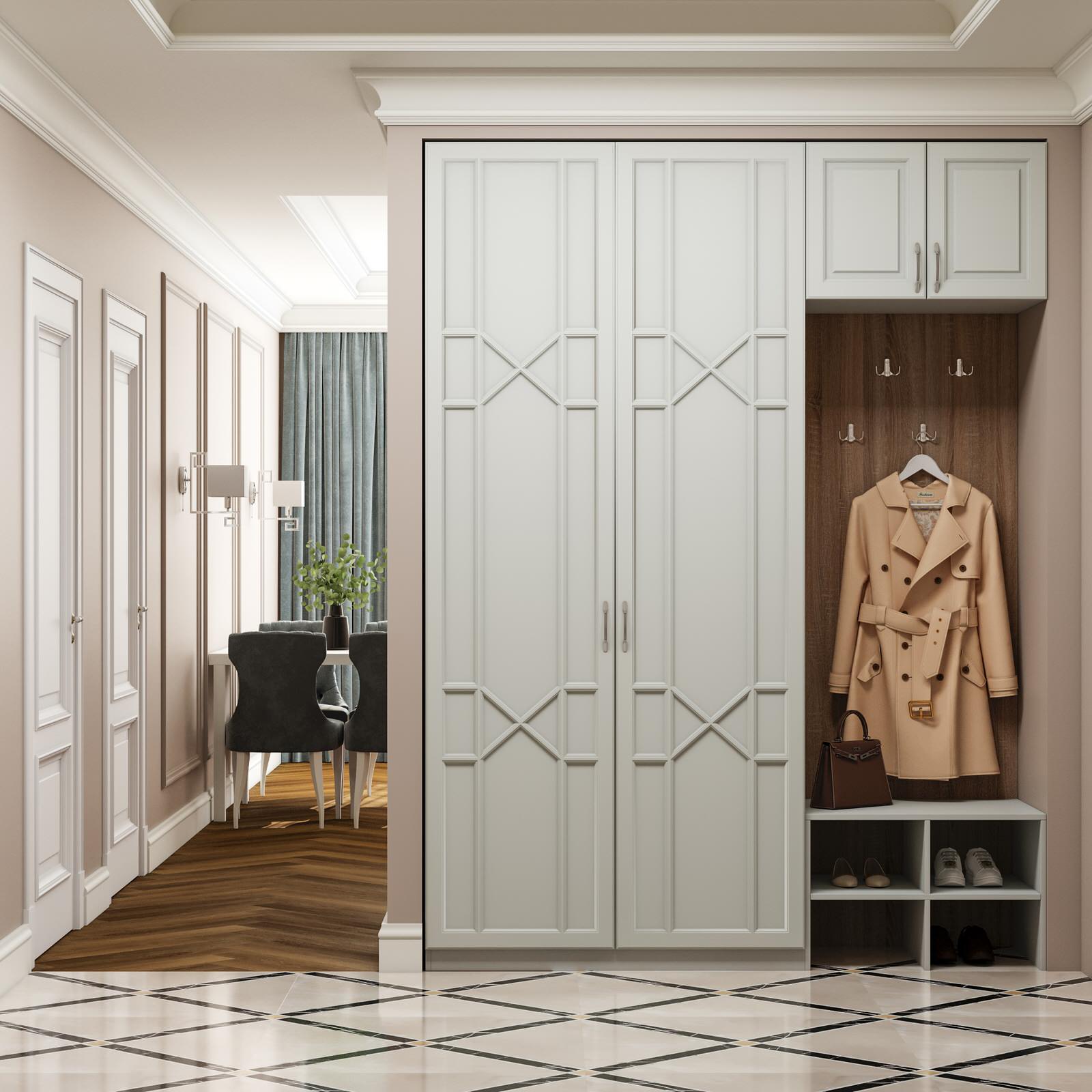 Прихожая с художественной фрезеровкой