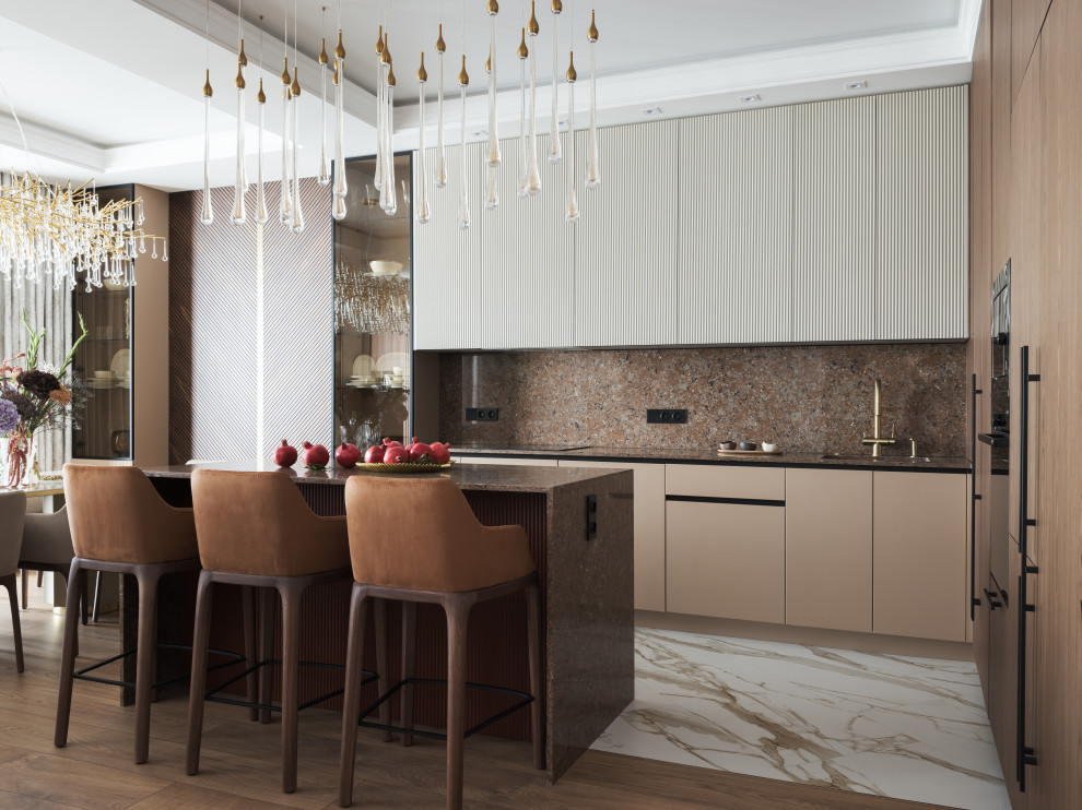 Реализация современной четырехкомнатной квартиры площадью 170 м²