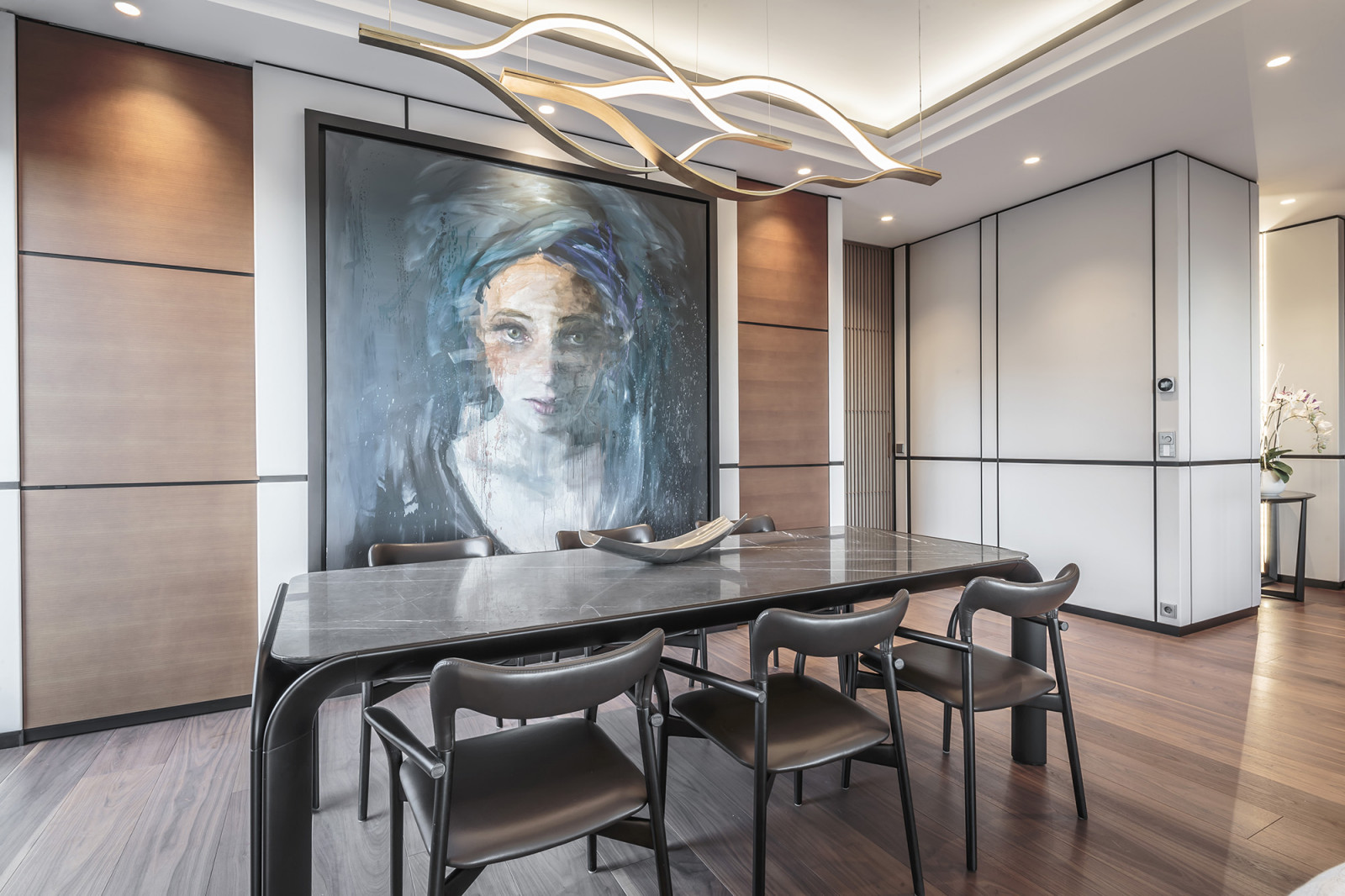 Interior design of a penthouse in Monte-Carlo