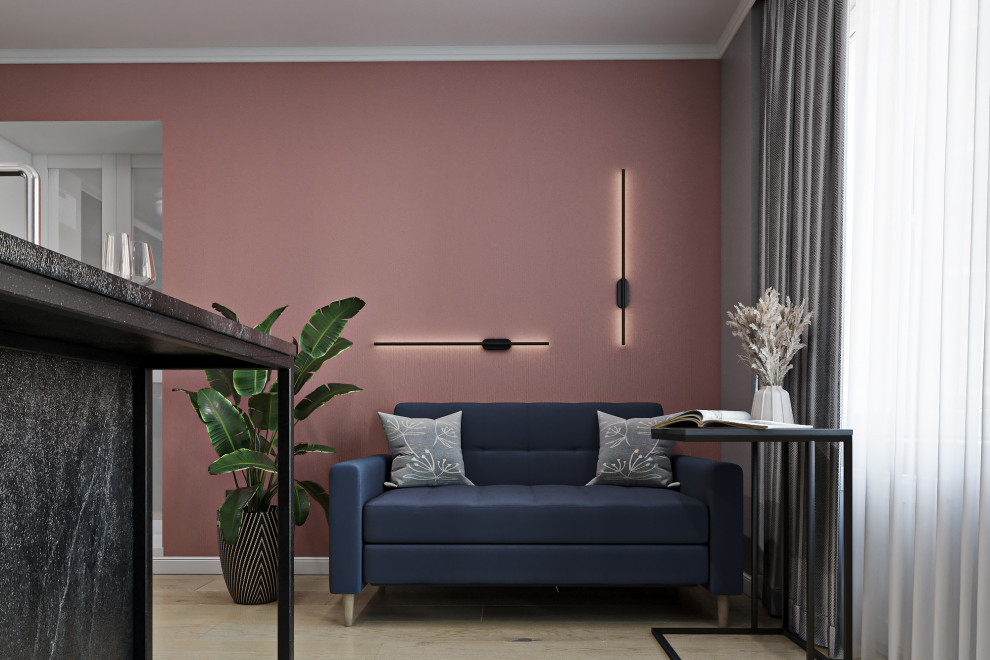 Обложка проекта: Дизайн проект однокомнатной в Мурино