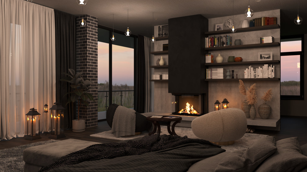 Обложка проекта: спальня в частном жилом доме