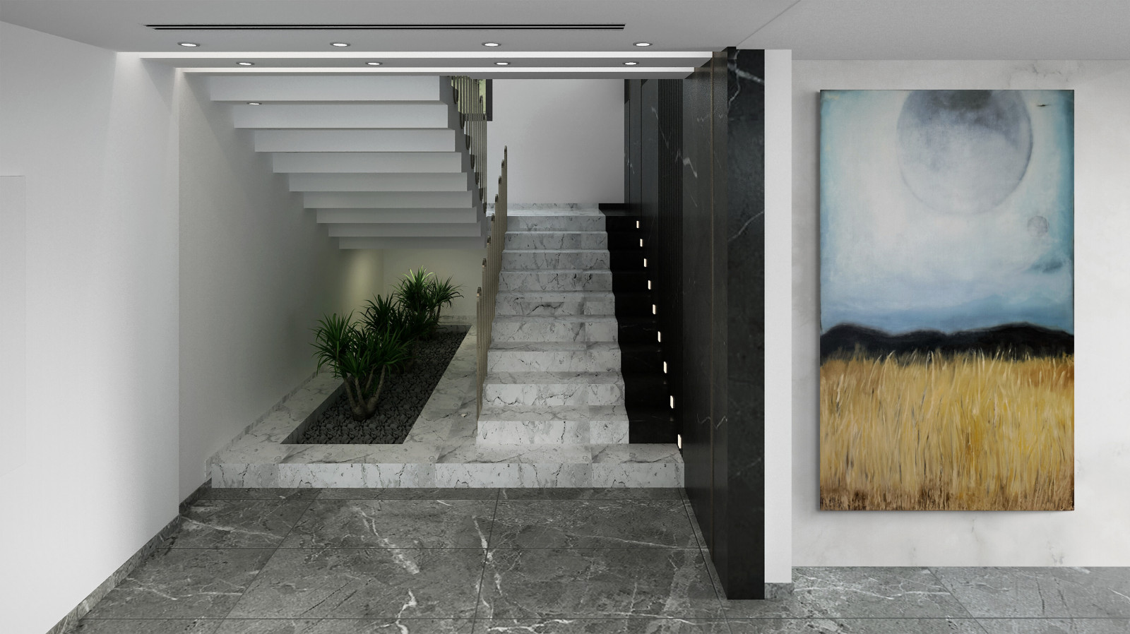 Абстрактные картины в интерьере_1