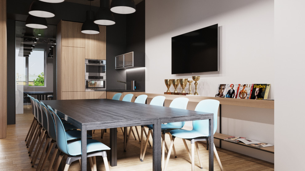 Дизайн интерьера офиса Продюсерской компании "Илья Авербух" в Лужниках.