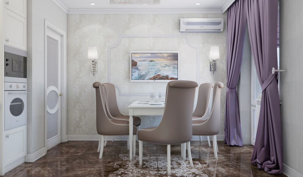 3х-комн. квартира для семьи в стиле неоклассика