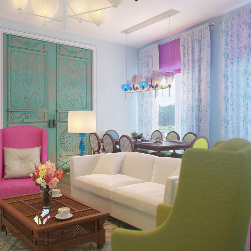 Life in color! Квартира в Сколково (135 кв м)