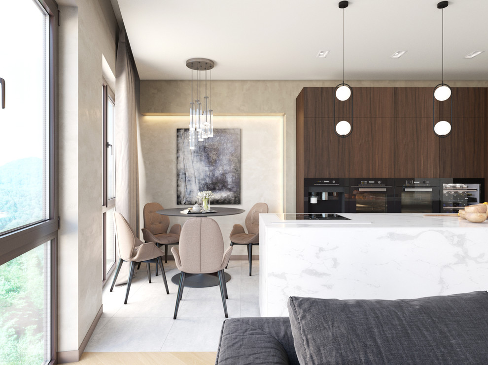 Гостиная в ЖК Сокол г. Сочи