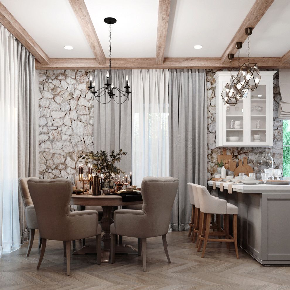 Интерьер загородного дома в стиле Шале