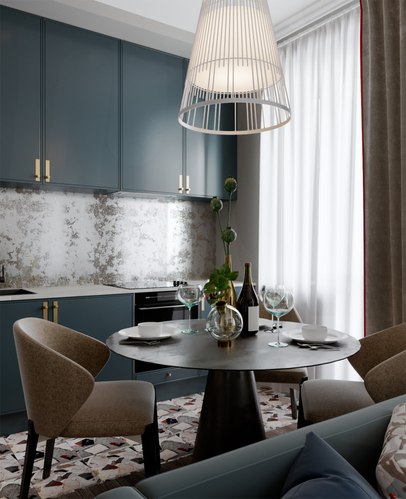 Квартира-студия с яркими акцентами