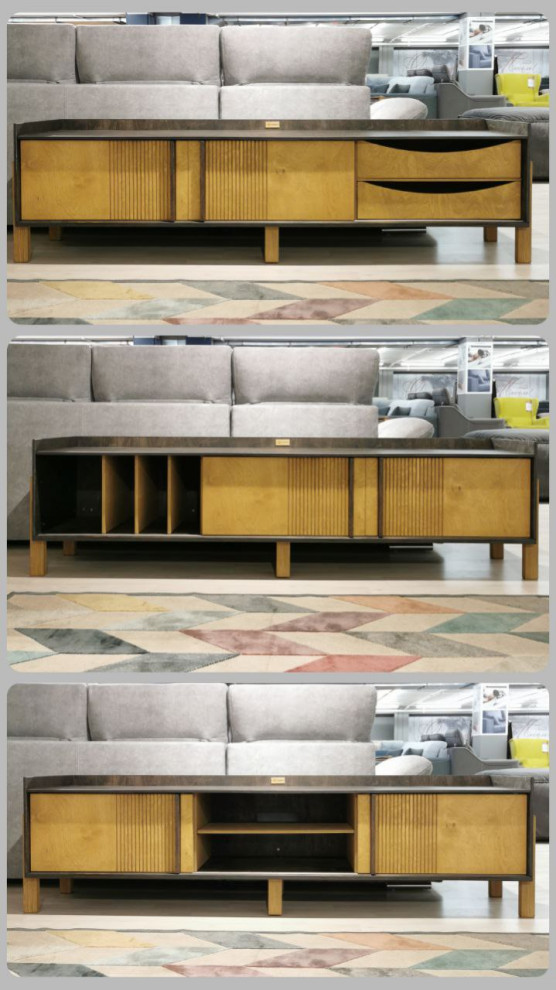 Медиа консоль "Wood Relief"