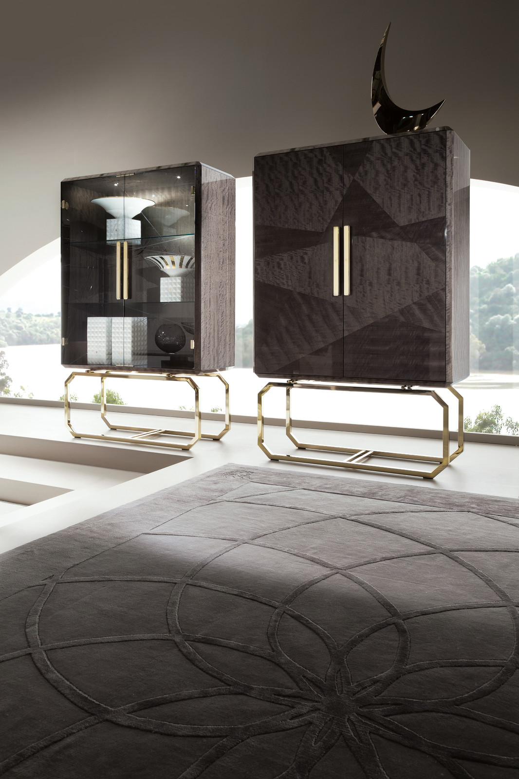 INFINITY Шкаф, витрина, ковер