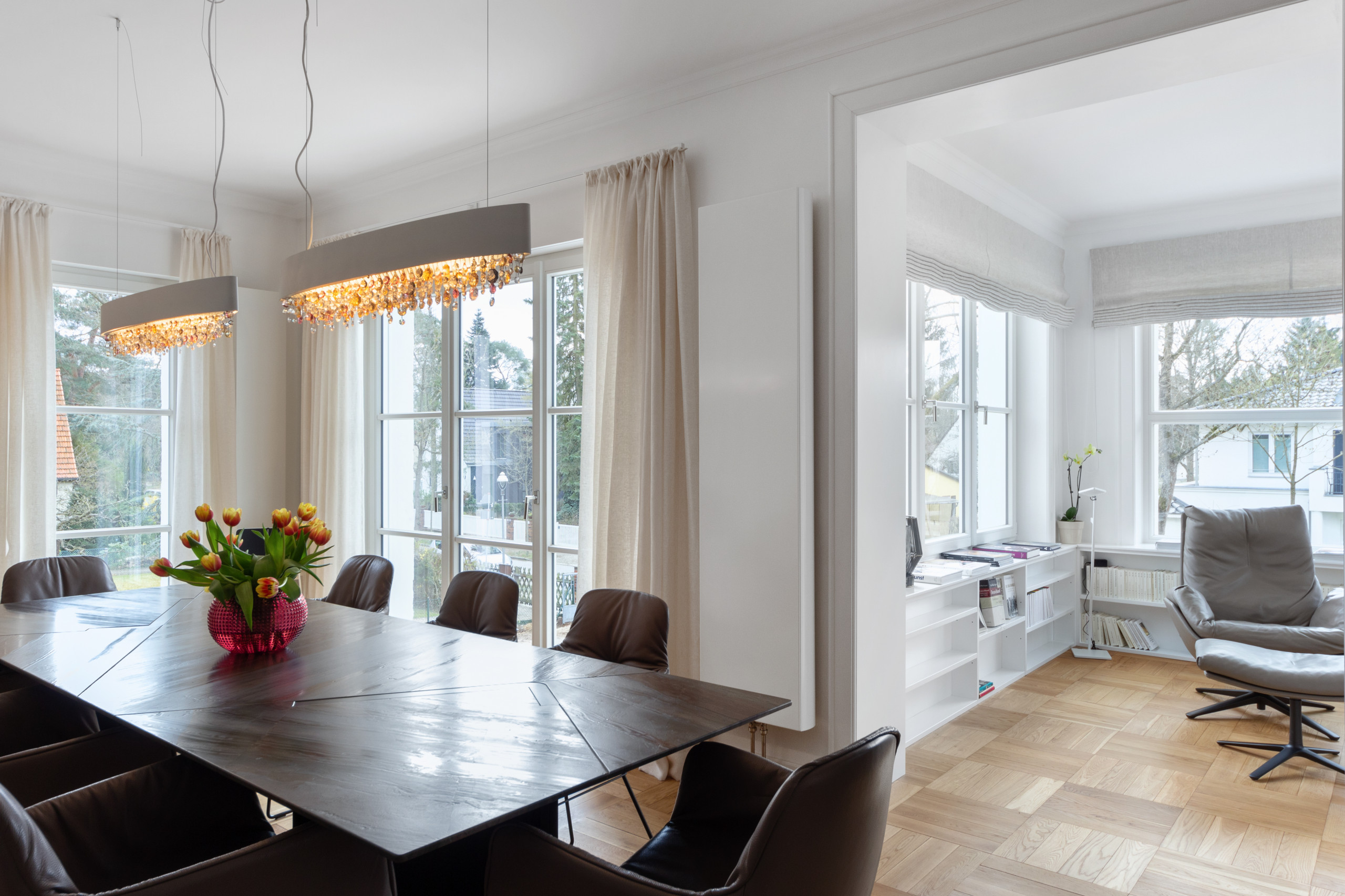 Houzz Германия: 101 метр ткани — на пошив штор в доме