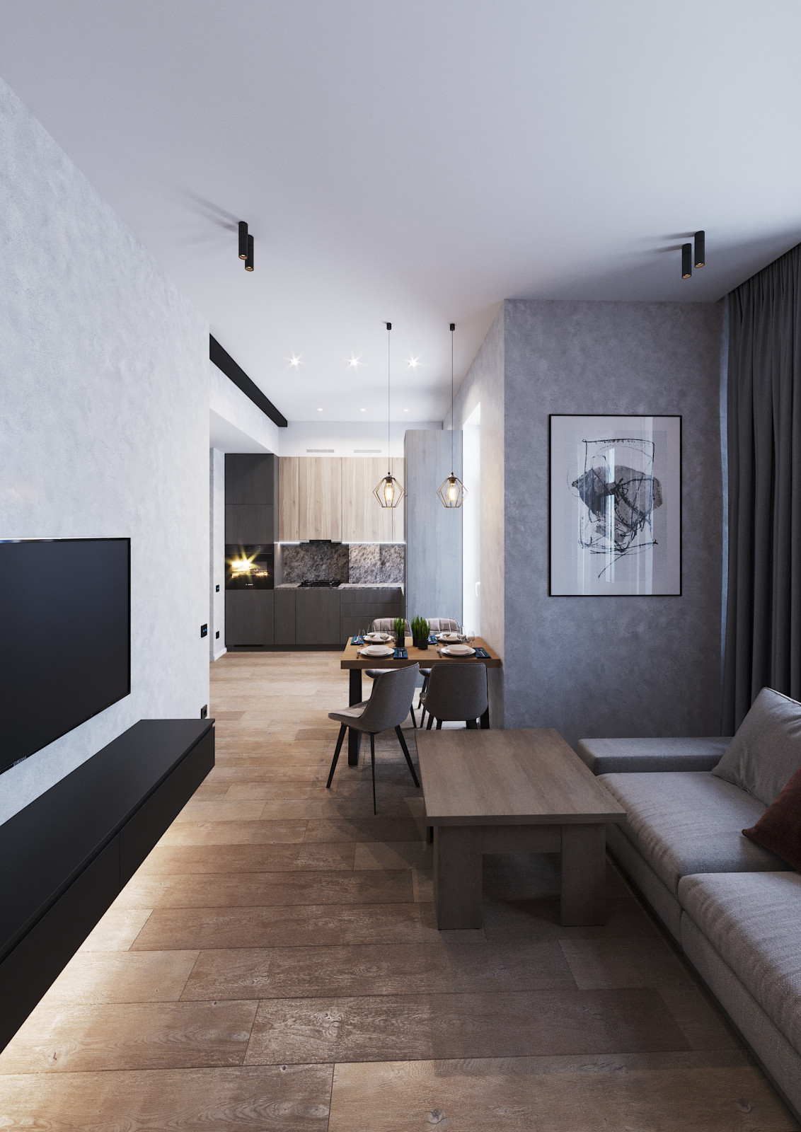 Дизайн интерьера таунхауса в Ростове