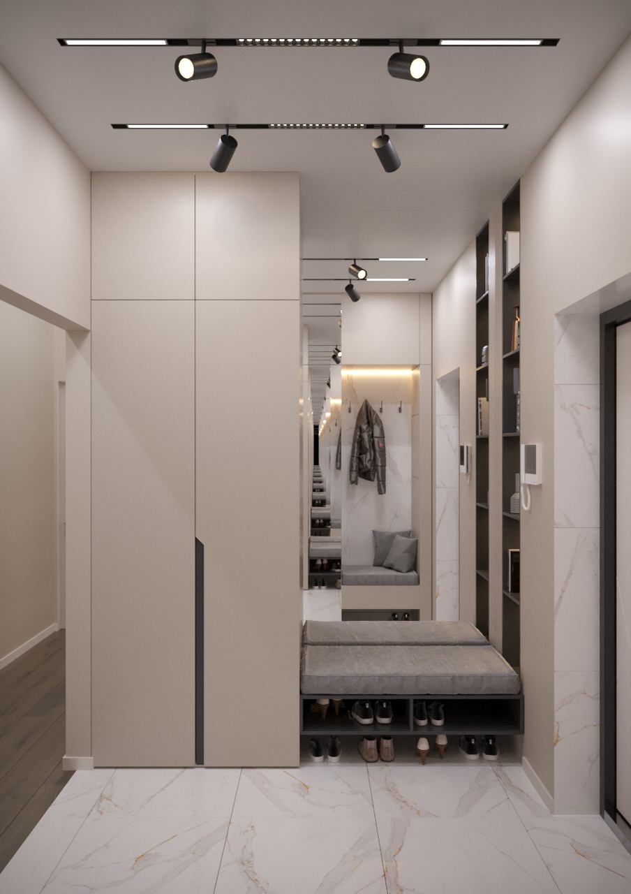 ЖК ЗилАрт дизайн интерьера для семьи из двух человек.