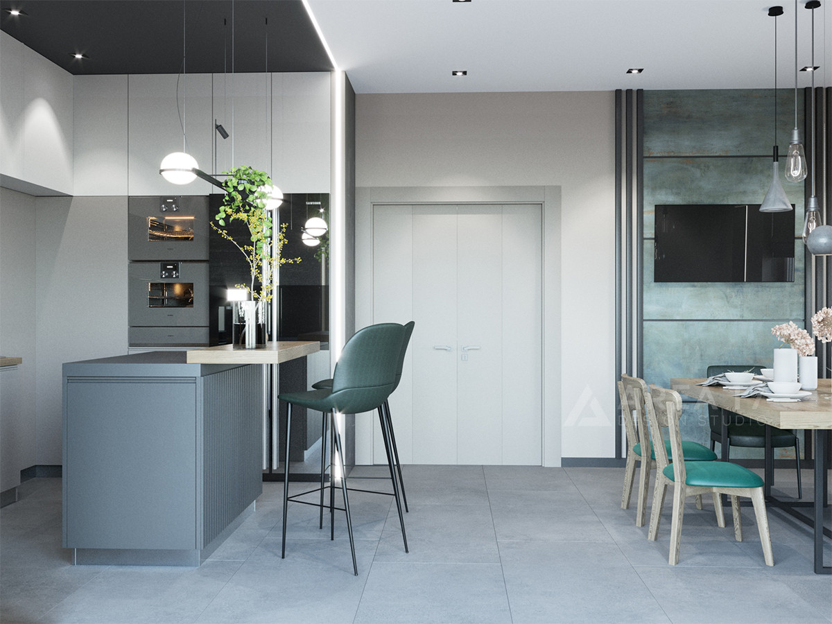 Интерьер дома с элементами Лофта