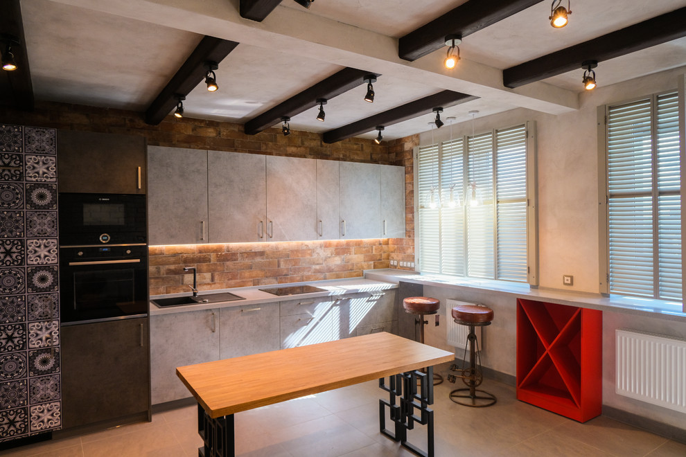 Небольшая квартира в стиле эко лофт