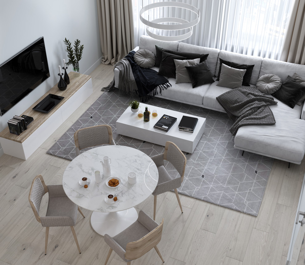 Обложка проекта: Двух комнатная квартира в скандинавском стиле