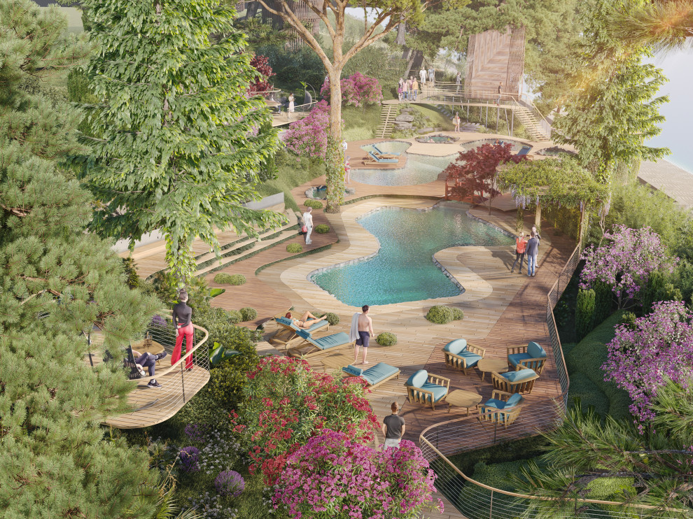 Обложка проекта: Озеленение крыши ресторана Апарт-отеля «Reef Residence»