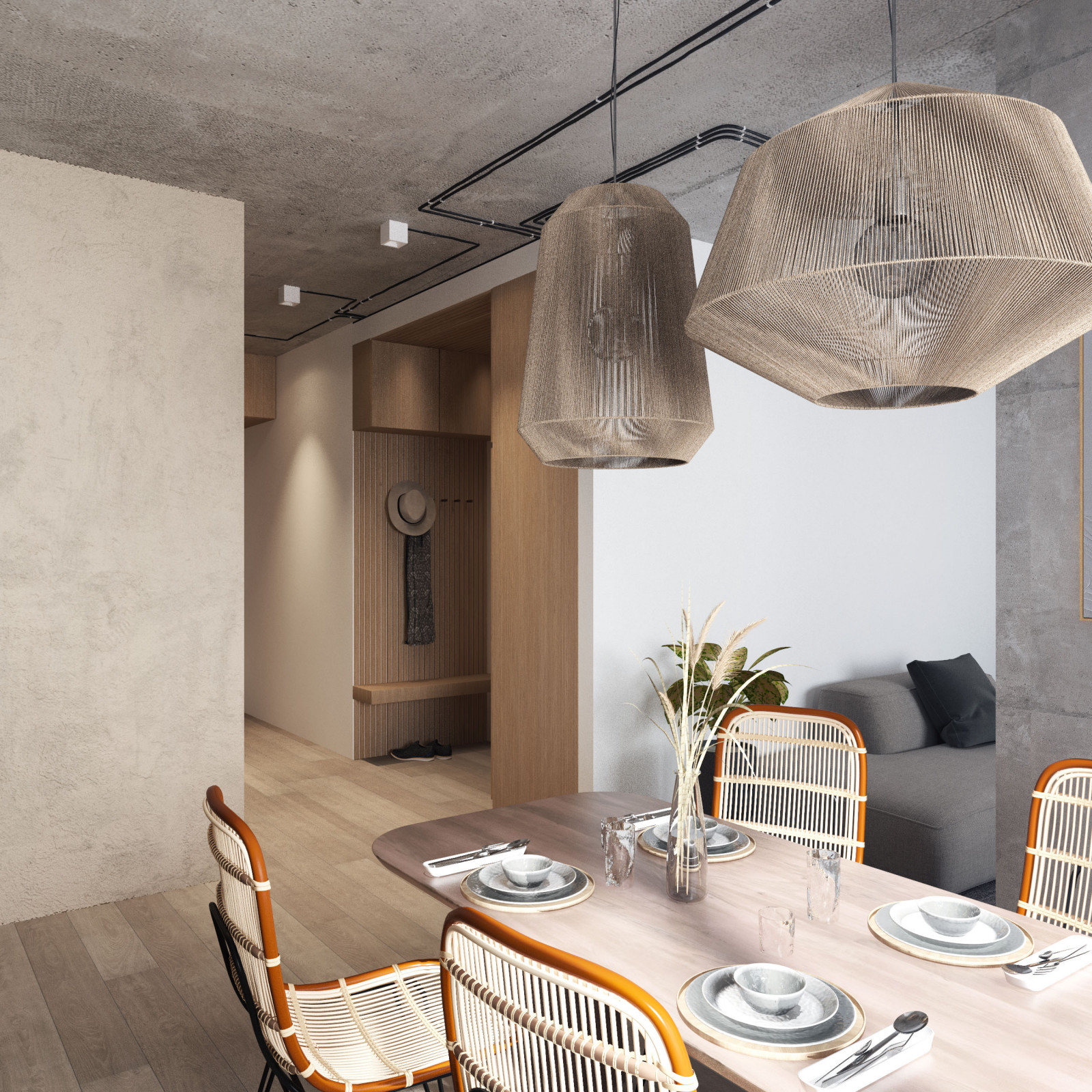 Из кухни в коридор