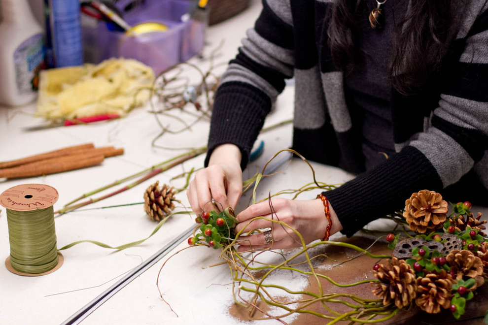 DIY: Как сделать рождественский венок на дверь своими руками