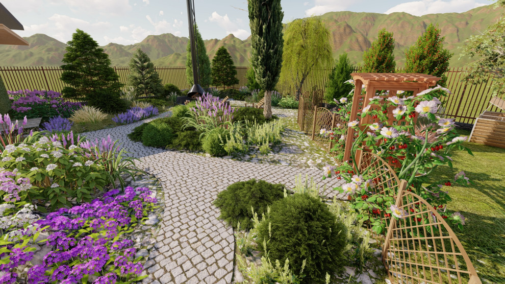 Каменистые устройства на участке 7 соток. "День/Ночь"