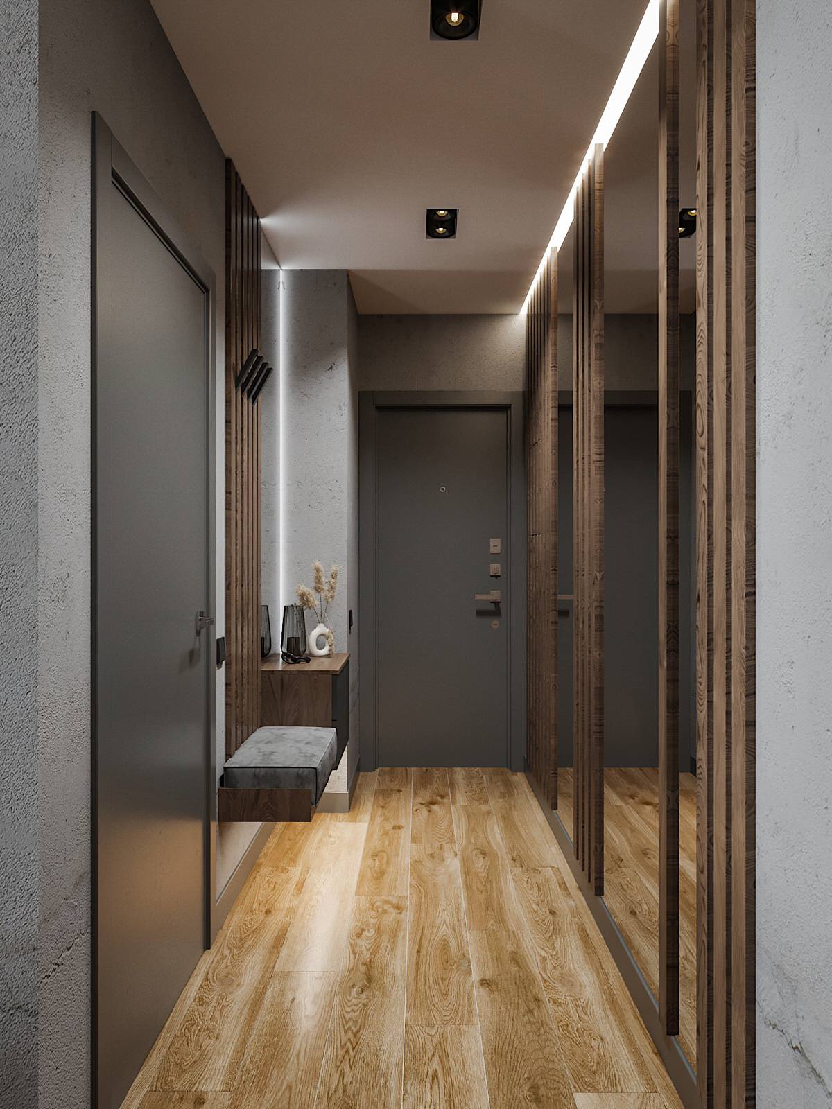 Минимализм в темно-серых тонах!