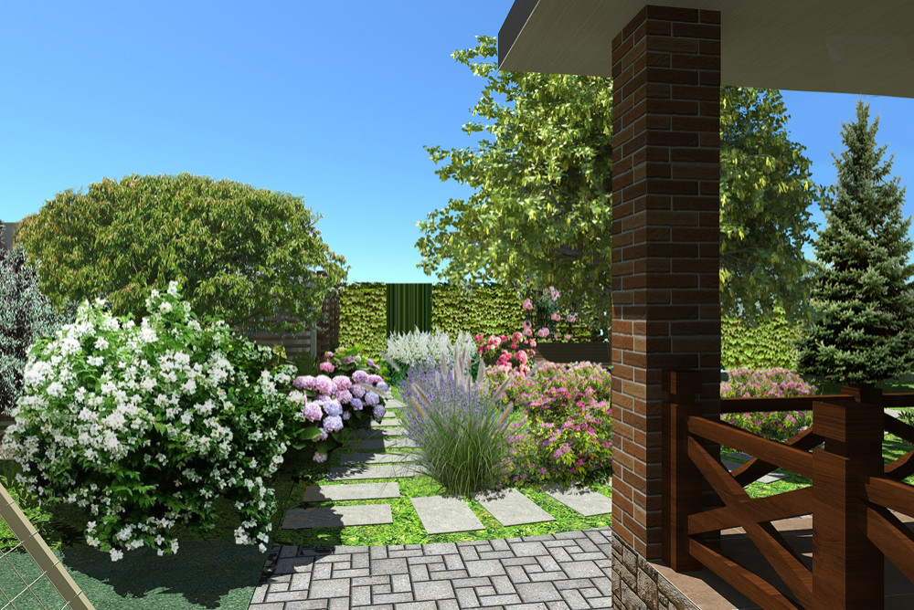 Ландшафтный дизайн участка в Белореченском районе