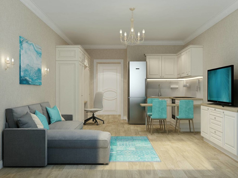 Обложка проекта: Дизайн студии в классическом стиле