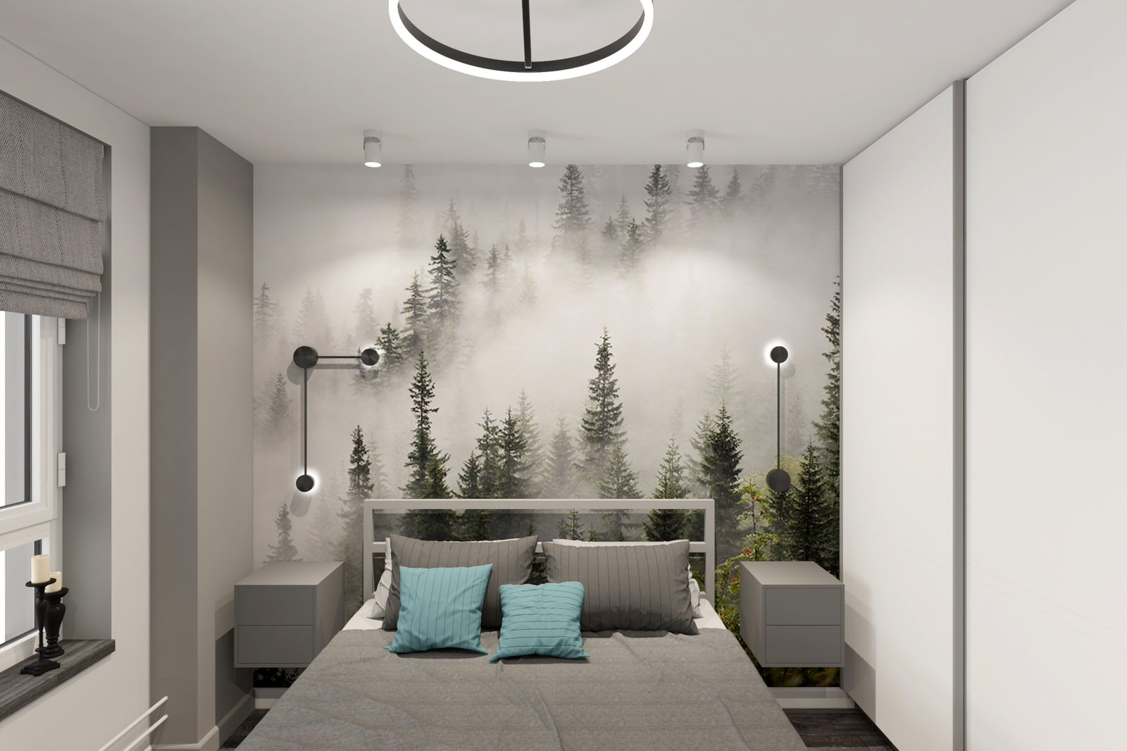 Двухкомнатная квартира 60 м2 в современном стиле в ЖК "Дмитровский Парк"