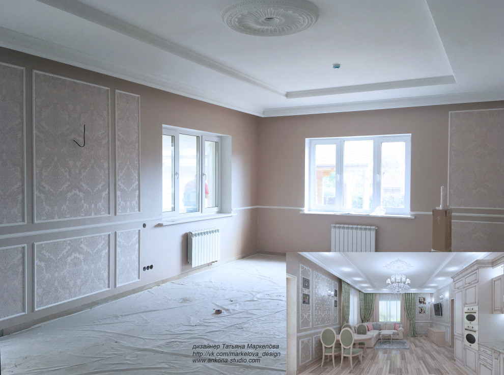 Фото текущего ремонта, дом 250 кв.м., 2019г.