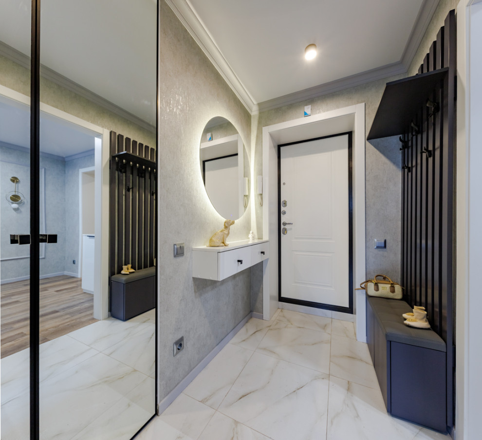 Дизайн трехкомнатной квартиры в современном стиле. 72 кв. м.