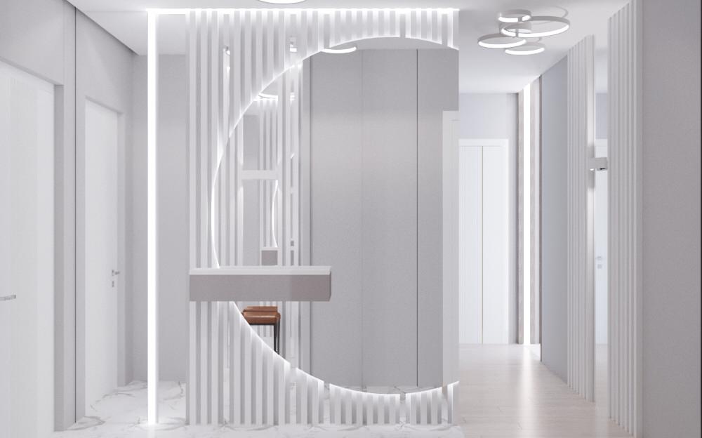 Обложка проекта: Квартира в ЖК Прайм-Парк в стиле минимализм, неоклассика